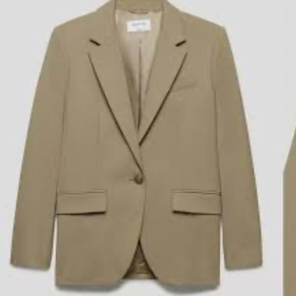 Babaton Wool Beige Blazer Women’s Business Office Quiet Luxury size Small